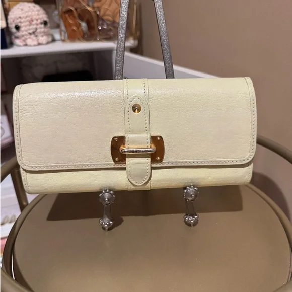 Louis Vuitton Favori Suhali Leather Wallet Portefeuille Le Fabuleux Cream - Picture 1 of 9